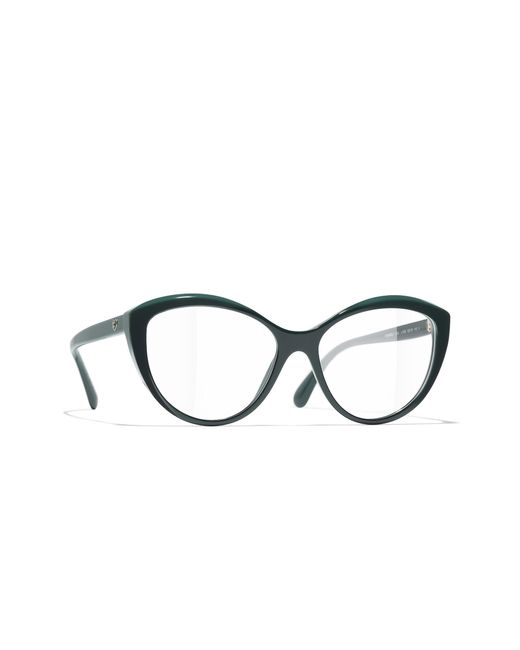 Chanel Black Sunglass Cat Eye Eyeglasses Ch3464