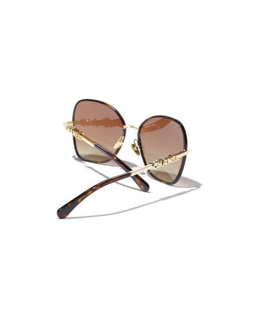 Chanel Black Sunglass Butterfly Sunglasses Ch4283