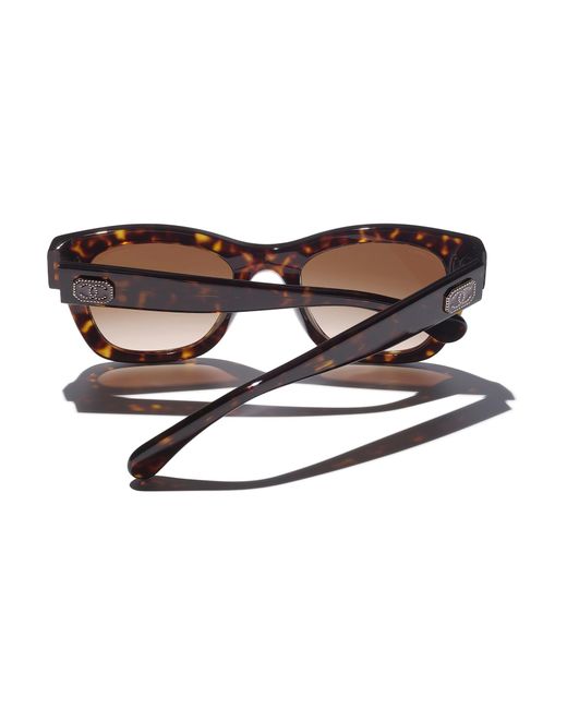 Chanel Black Sunglass Square Sunglasses Ch5478