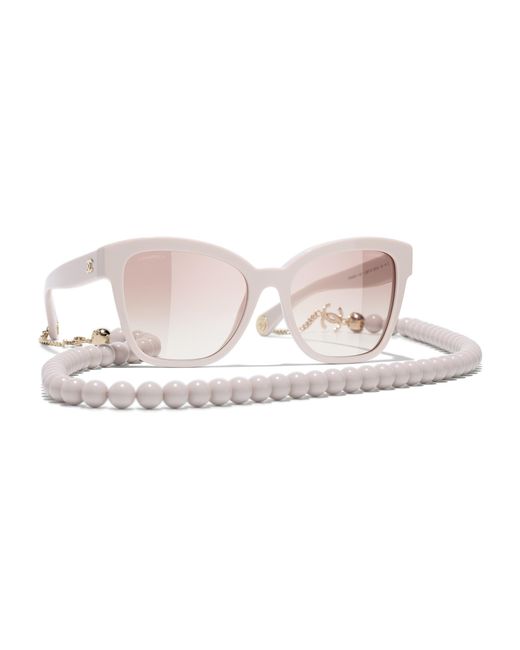 Chanel Black Sunglass Square Sunglasses Ch5487