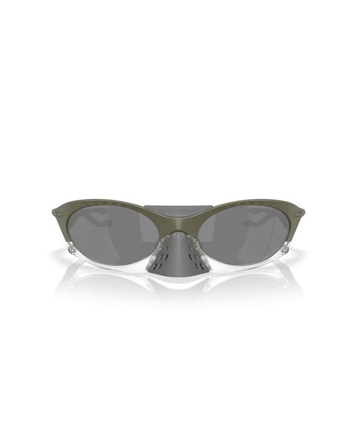 Oakley Black Sunglass Oo9437 Plantaris Latitude Collection for men