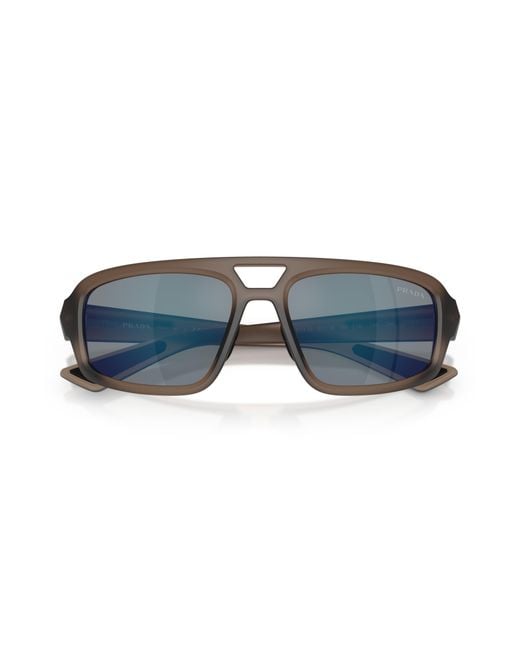 Prada Linea Rossa Black Sunglass Ps 03zs for men