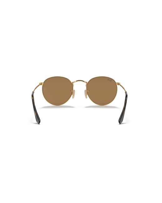 Ray-Ban Black Round Flat Lenses Sunglasses Frame Brown Lenses