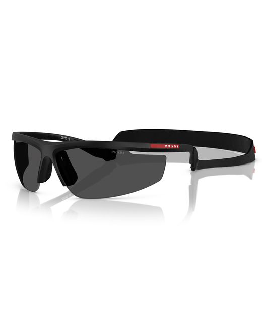 Prada Linea Rossa Black Sunglass Ps A02s for men