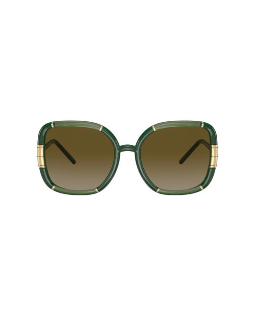 Tory Burch Green Sunglasses, Ty9071u