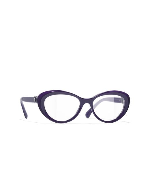 Chanel Black Sunglass Cat Eye Eyeglasses Ch3466