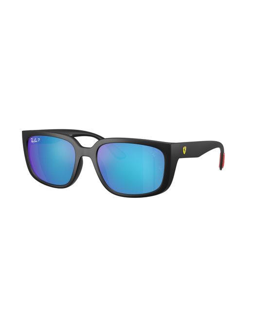 Ray-Ban Black Sunglasses Rb4443m Scuderia Ferrari Collection Polarized+ Lenses