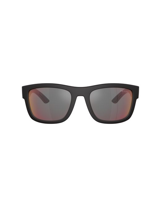 Prada Linea Rossa Mannelijk Sunglass Ps 01Zs in het Black voor heren
