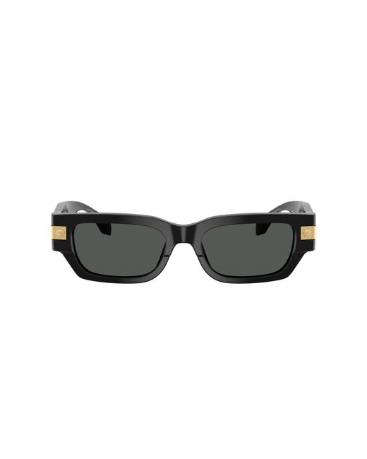 Versace Eckige Classic Sonnenbrille in Black für Herren