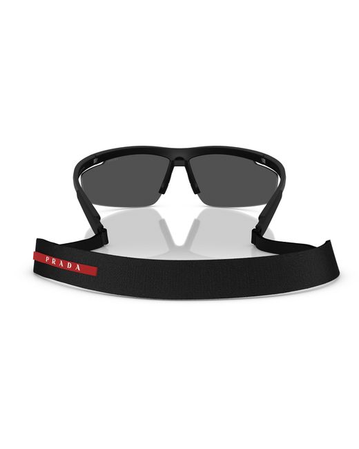 Prada Linea Rossa Black Sunglass Ps A02s for men
