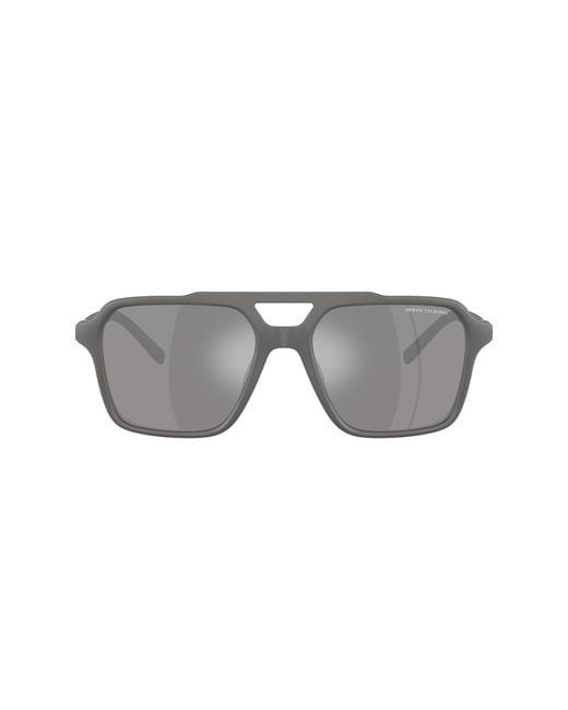 ARMANI EXCHANGE Gray Sunglass Ax4166su for men
