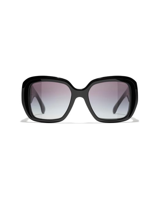 Chanel Black Sunglass Square Sunglasses Ch5512