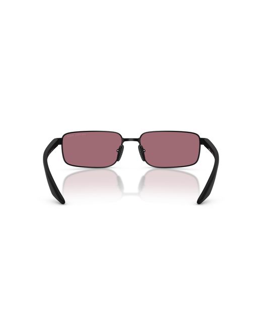Prada Linea Rossa Black Sunglass Ps B54s for men