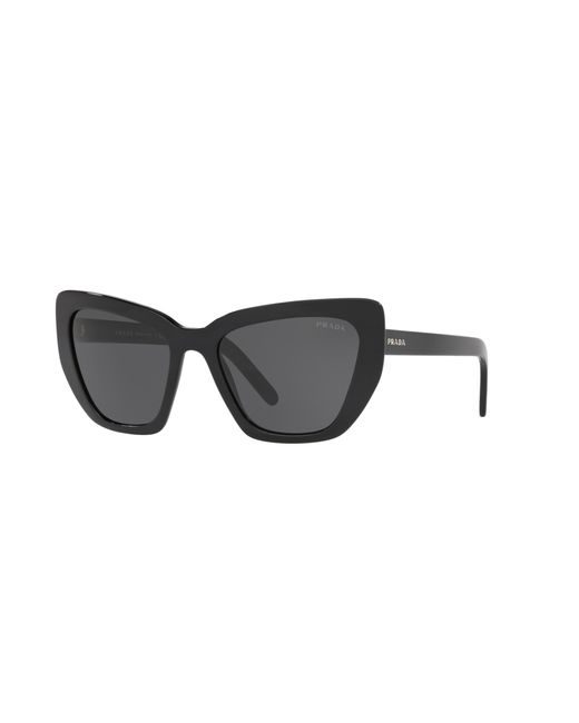 Prada Black Catwalk 55mm Cat Eye Sunglasses
