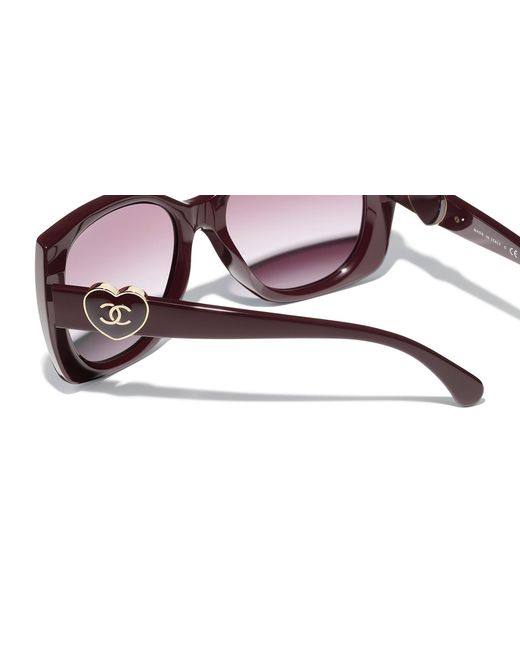 Chanel Black Sunglass Square Sunglasses Ch5519