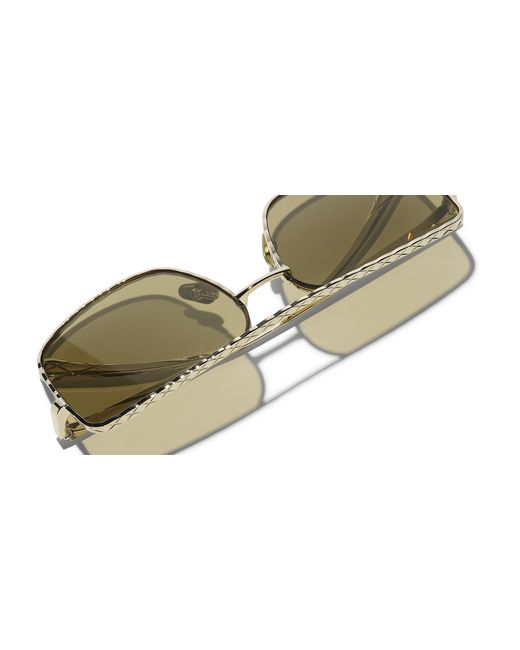 Chanel Black Sunglass Pilot Sunglasses Ch4294
