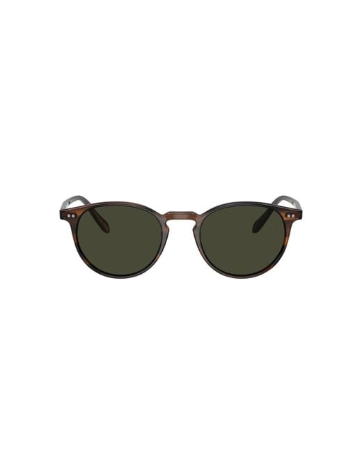 Oliver Peoples Black Sunglass Ov5004su Riley Sun