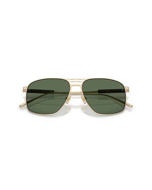 Brunello Cucinelli Green Sunglasses Bc2017St for men