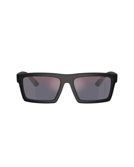 Prada Linea Rossa Black Sunglass Ps A07s for men