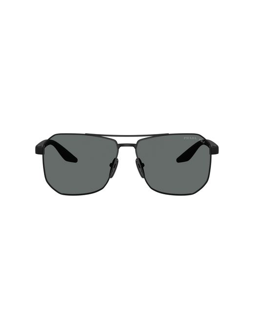 Prada Linea Rossa Mannelijk Sunglass Ps 01Xs in het Black voor heren