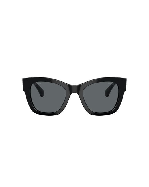 Chanel Black Sunglass Square Sunglasses Ch5478a