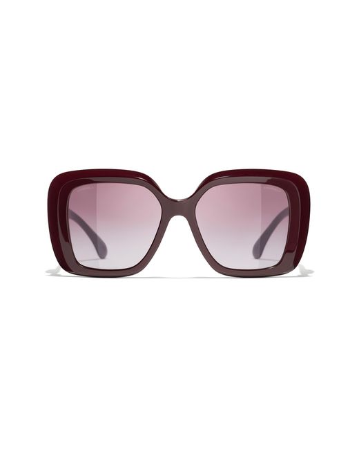 Chanel Black Sunglass Square Sunglasses Ch5518