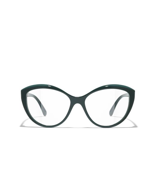 Chanel Black Sunglass Cat Eye Eyeglasses Ch3464