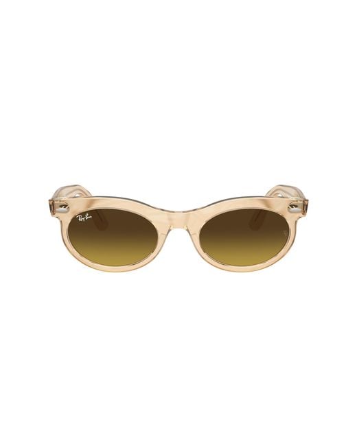 Ray-Ban Black Rb2242f Wayfarer Oval Photochromic Low Bridge Fit Sunglasses