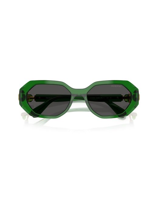 Swarovski Green Sunglass Sk6028