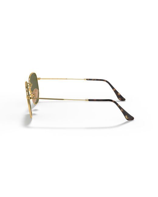 Ray-Ban Black Hexagonal Flat Lenses Sunglasses Frame Silver Lenses