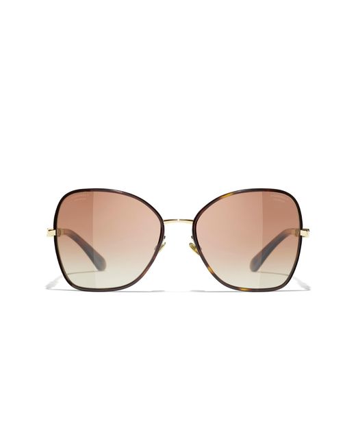 Chanel Black Sunglass Butterfly Sunglasses Ch4283