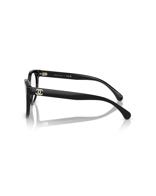 Chanel Black Sunglass Cat Eye Eyeglasses Ch3450b