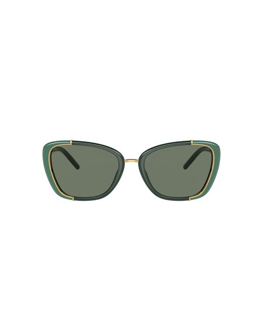Tory Burch Green Eleanor Cat-eye Sunglasses