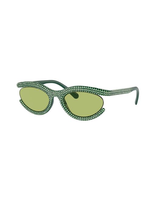 Swarovski Green Sunglasses Sk6006