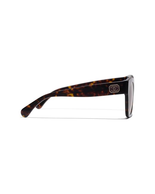 Chanel Black Sunglass Square Sunglasses Ch5478