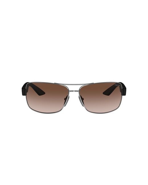 Prada Linea Rossa Black Sunglass Ps 50zs for men