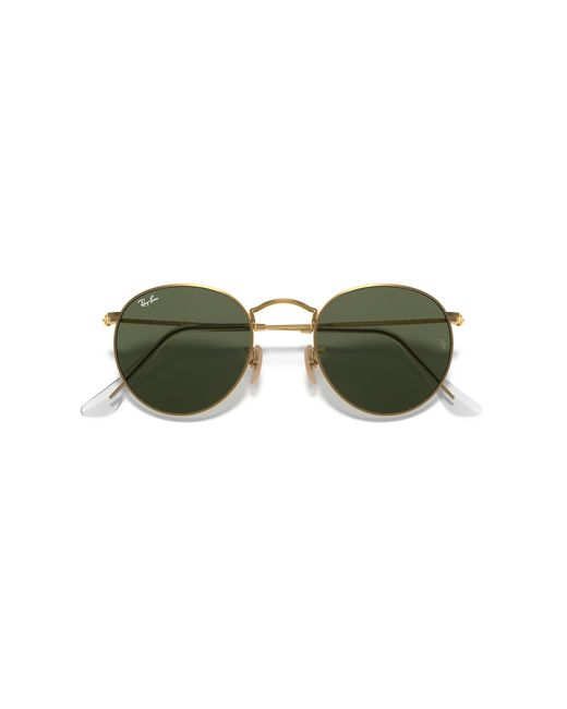 Ray-Ban Black Sunglass Rb3447n Round Flat Lenses for men