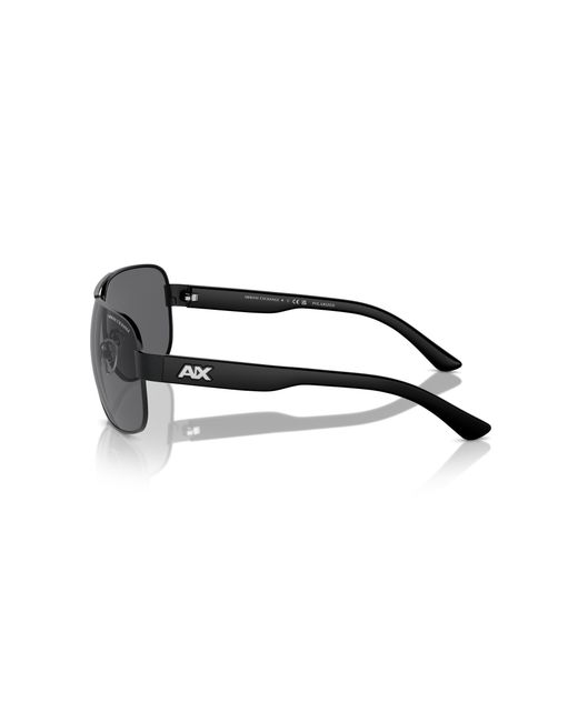 ARMANI EXCHANGE Black | X2012s Metl Rectngulr Sunglsses for men