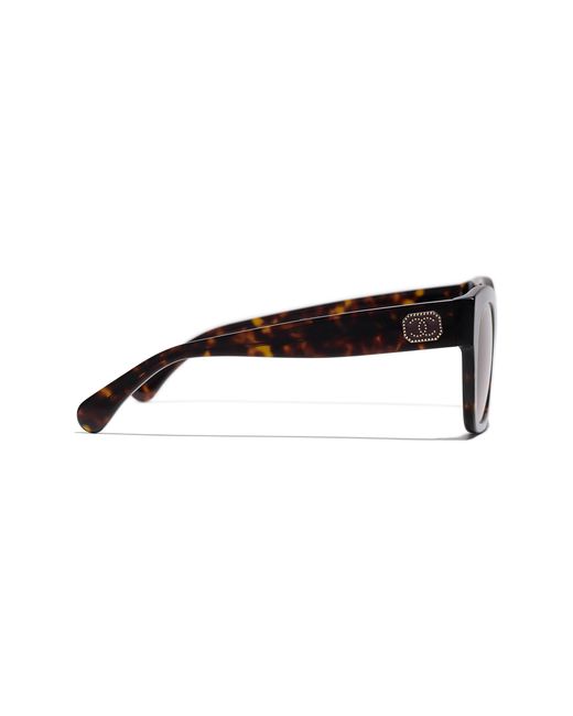 Chanel Black Sunglass Square Sunglasses Ch5478