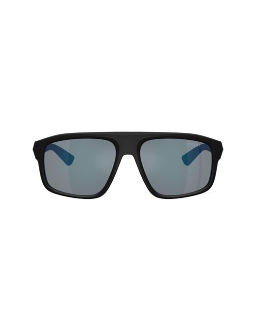 Prada Linea Rossa Black Sunglass Ps B02s for men