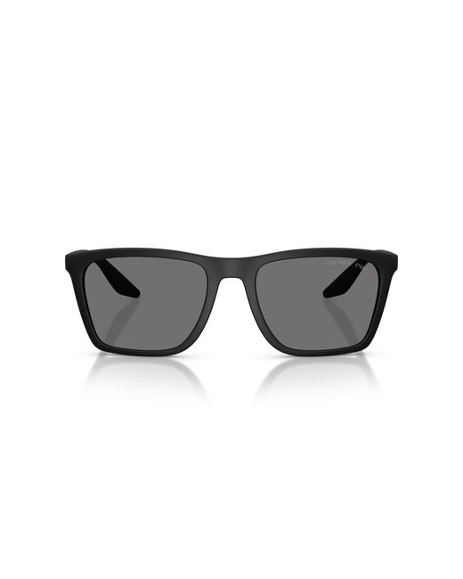 Prada Linea Rossa Black Polarized Sunglasses for men