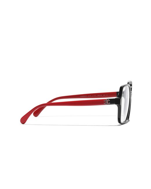 Chanel Black Sunglass Square Eyeglasses Ch3473