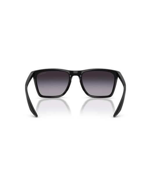 Prada Linea Rossa Man Ps 03qs - Frame Color: Black, Lens Color: Grey-black, Size 57-/17/145 for men