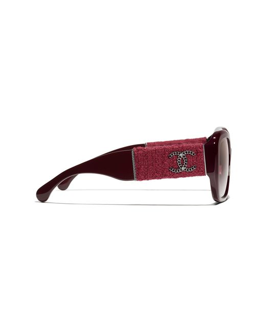 Chanel Black Sunglass Square Sunglasses Ch5512