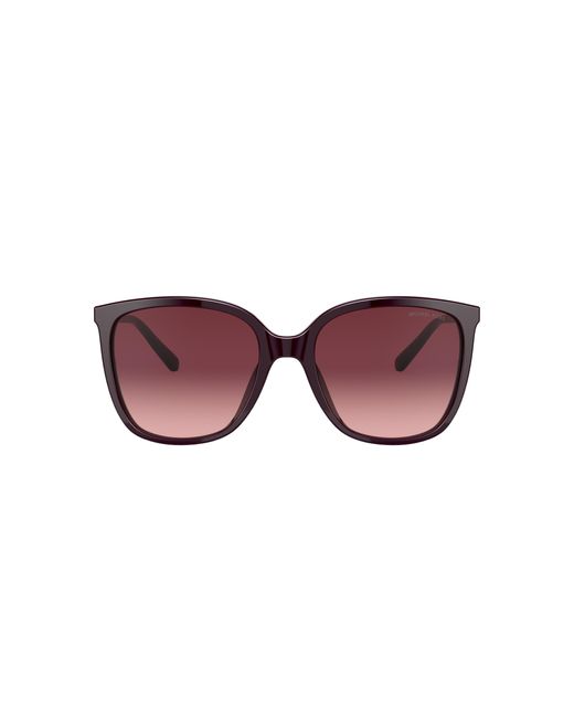Michael Kors Purple Mk2137u 33448h 57mm Cordovan / Cordovan Gradient Square Sunglasses For + Free Complimentary Eyewear Kit