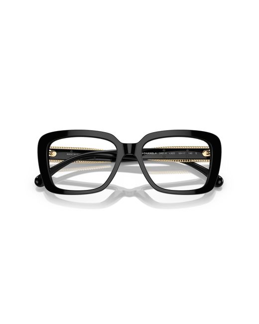 Chanel Black Sunglass Square Eyeglasses Ch3461a