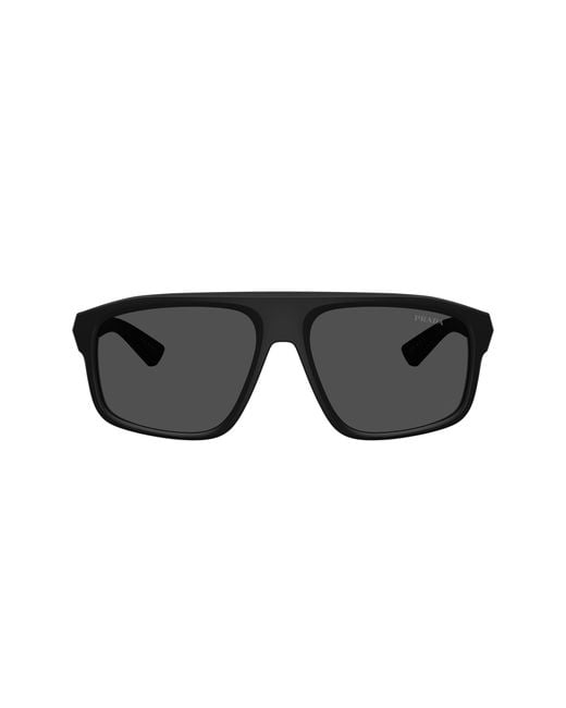 Prada Linea Rossa Black Sunglass Ps B02s for men
