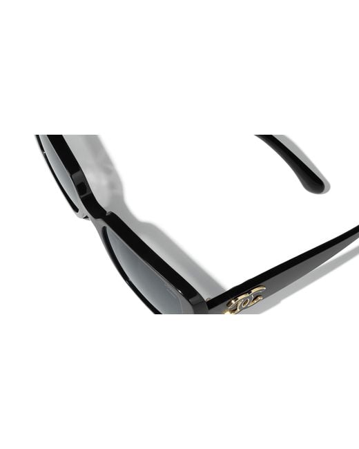 Chanel Black Sunglass Square Sunglasses Ch5541