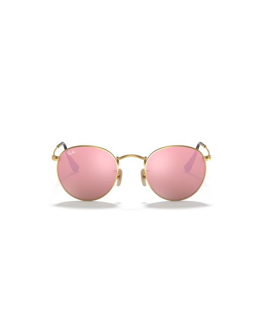 Ray-Ban Black Round Flat Lenses Sunglasses Frame Brown Lenses