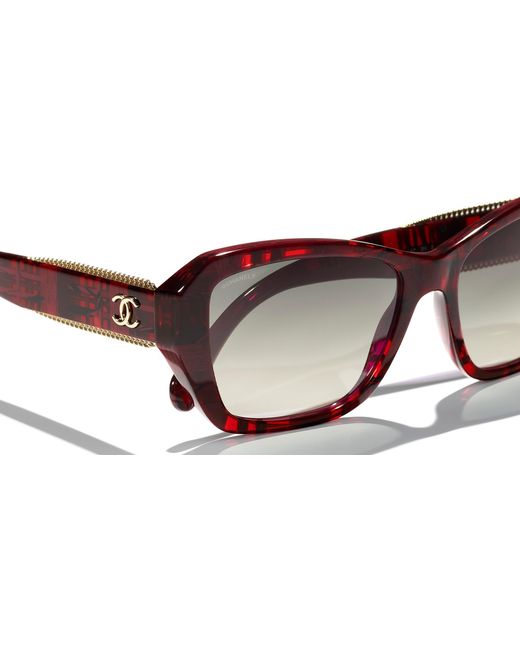 Chanel Black Sunglass Butterfly Sunglasses Ch5516